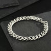 Geometric Titanium Steel Cuban Link Bracelet With Electroplated Finish Unisex Fashion Jewelry