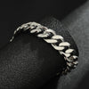 Geometric Titanium Steel Cuban Link Bracelet With Electroplated Finish Unisex Fashion Jewelry