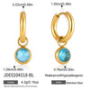 Geometric Titanium Steel Pearl Earrings For Women Minimalist Electroplated Stainless Steel Fashion Jewelry