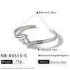 Geometric Water Drop Stainless Steel Bracelet For Women With Zircon Inlay And 18K Gold Vacuum Plated Finish