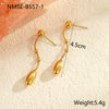 Geometric Water Drop Titanium Steel Earrings Electroplated Fashion Nonfading