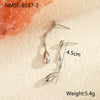 Geometric Water Drop Titanium Steel Earrings Electroplated Fashion Nonfading