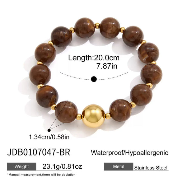 Geometric Wide Resin And Stainless Steel Bangle With Plated Finish Fashion Jewelry Accessory