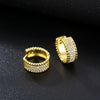 Geometric Zircon Ear Cuff In Eco Friendly Copper Natural Style Fashion Ear Buckle For Women And Unisex