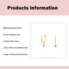 Geometric Zircon Inlay Women's Earrings