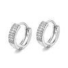 Geometric Zircon Micro Pave Electroplated Earrings Natural Style Unisex Fashion Jewelry
