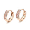 Geometric Zircon Micro Pave Electroplated Earrings Natural Style Unisex Fashion Jewelry