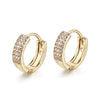 Geometric Zircon Micro Pave Electroplated Earrings Natural Style Unisex Fashion Jewelry
