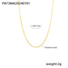 Geometric Zircon Pendant Fish Mouth Clavicle Chain Double Layer Stacked Wear Titanium Steel Gold Plated Temperament Design