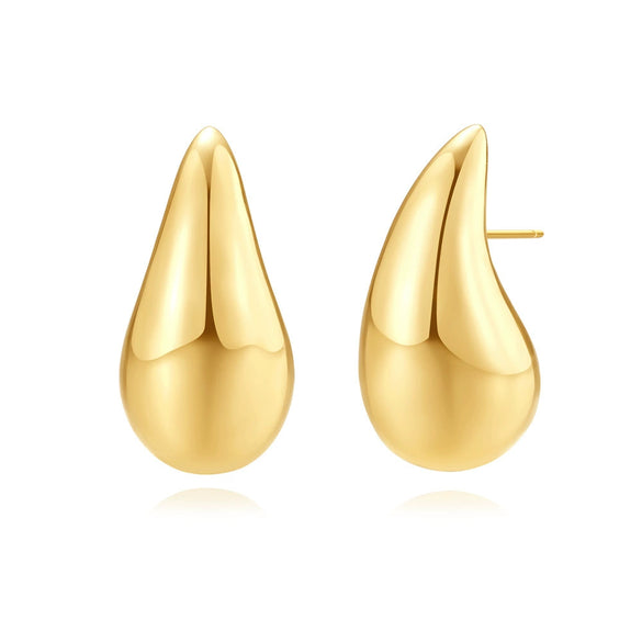 Geometrically Irregular Twisted C Shaped Unisex Earrings In Copper With Zirconia Design