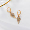 Ghost Face Skull Exaggerated Gothic Retro Alloy Earrings For Men And Women With Geometric Pattern
