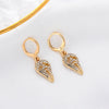 Ghost Face Skull Exaggerated Gothic Retro Alloy Earrings For Men And Women With Geometric Pattern