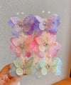 Girl'S Cute Simple Style Butterfly Cloth Butterfly Hair Clip