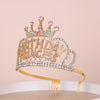 Girl'S Simple Style Crown Alloy Inlay Rhinestones Crown