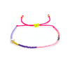 Girls Beaded Natural Freshwater Pearl Bracelet Glass Glaze Geometric Hand Woven