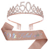 Girls Birthday Crown Shoulder Strap Set Alloy Electroplating Simple Style