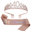 Girls Birthday Crown Shoulder Strap Set Alloy Electroplating Simple Style