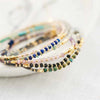 Girls Bohemian Style Handwoven Bracelet With Glass Glaze And Agate Natural Stone Beads Geometric Pattern