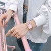 Girls' Casual Retro Leisure Square Watch With Alloy Case Stainless Steel Buckle And Imitation Leather Strap
