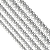 Girls Clavicle Sweater Pendant Chain Stainless Steel Oshaped Round Pearl Rice Chain With Electrolytic Polishing