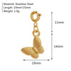 Girls Fashion Marine Life Insect Flower And Grass Series Stainless Steel Pendant Furnace Vacuum Plated