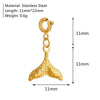 Girls Fashion Marine Life Insect Flower And Grass Series Stainless Steel Pendant Furnace Vacuum Plated