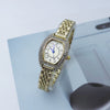 Girls Fashionable Alloy Barrelshaped Bracelet Watch With Mineral Reinforced Glass Mirror And Jewelry Buckle