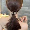 Girls Hair Accessories Rubber Band Hair Tie Headband With Rhinestones Handmade