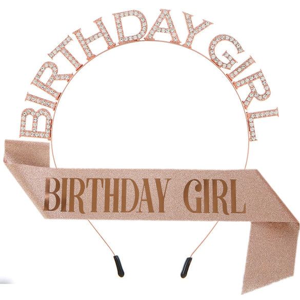 Girls' Hairband And Shoulder Strap Belt Alloy Glitter Cloth Semimanual Semimechanical Pink Glitter Style