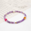Girls' Handmade Beaded Bracelet With Amethyst Freshwater Pearl Yellow Agate Artificial Crystal Geometric Pattern