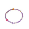 Girls' Handmade Beaded Bracelet With Amethyst Freshwater Pearl Yellow Agate Artificial Crystal Geometric Pattern