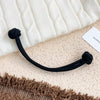 Girls High Elastic Durable Cord Head Rope For High Ponytail With Button As Headdress
