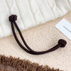 Girls High Elastic Durable Cord Head Rope For High Ponytail With Button As Headdress