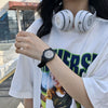 Girls' Leisure Plastic And Silicone Round Dial Watch