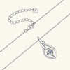 Girls Moissanite Sterling Silver Necklace With Heart And Geometric Patterns Electroplated Highend Design