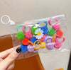 Girls Plush Handmade High Elasticity Hair Accessories Including Rubber Bands Hair Balls And Hair Rings