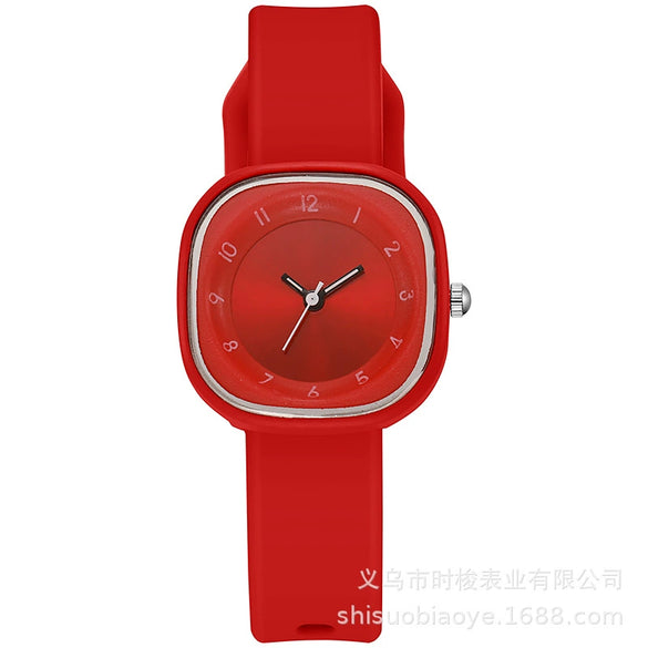 Girls Quartz Watch Alloy Plastic Square Ins Minimal Style Leisure