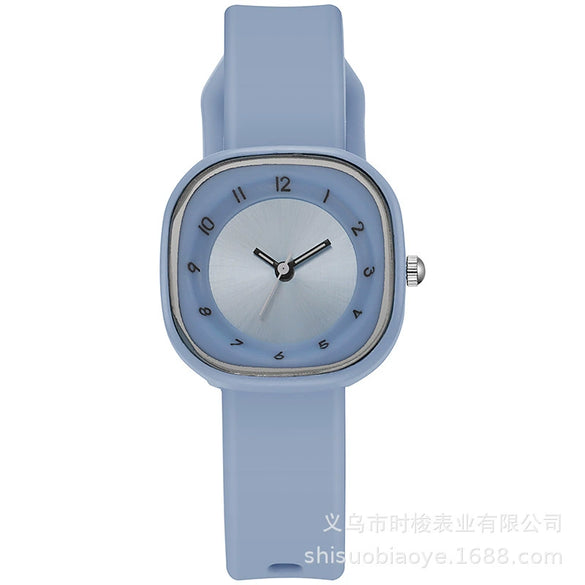 Girls Quartz Watch Alloy Plastic Square Ins Minimal Style Leisure