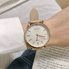 Girls Retro Artistic Quartz Watch Alloy Case Pu Strap Round Dial
