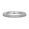 Girls' Stacked Ring Silver Geometric Twist Wave Hollow Electroplated Light Luxury Fashionable