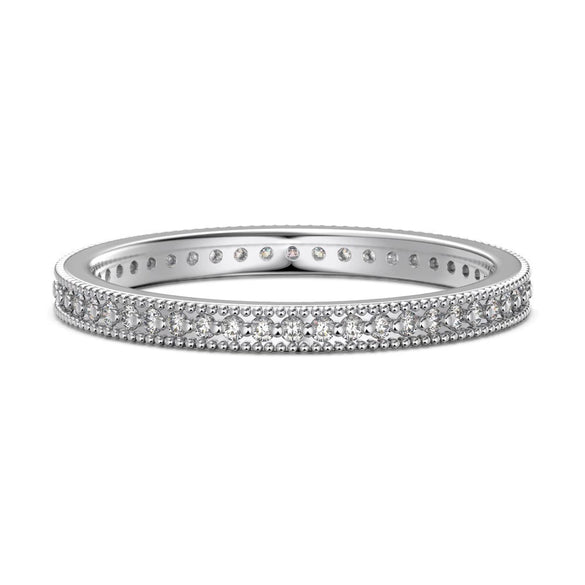 Girls' Stacked Ring Silver Geometric Twist Wave Hollow Electroplated Light Luxury Fashionable