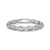 Girls' Stacked Ring Silver Geometric Twist Wave Hollow Electroplated Light Luxury Fashionable