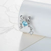 Girls' Titanium Steel Bow Pendant Earrings With Electroplating