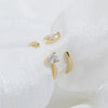 Girly Bowknot Heart Shaped Copper Electroplated Adjustable Open Ring For Women