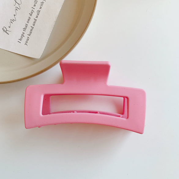 Girly Elegant Plastic Resin Hair Clip Handmade Shark Clip Back Of Head Hair Grip For Women Versatile