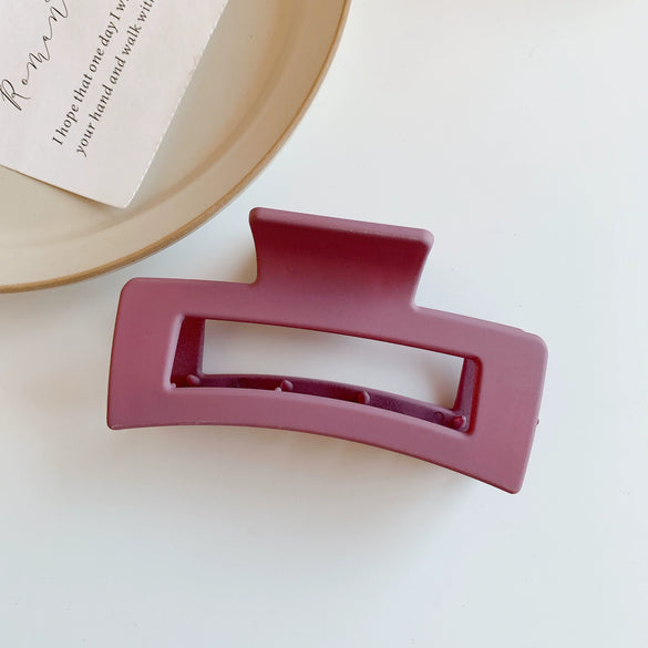 Girly Elegant Plastic Resin Hair Clip Handmade Shark Clip Back Of Head Hair Grip For Women Versatile