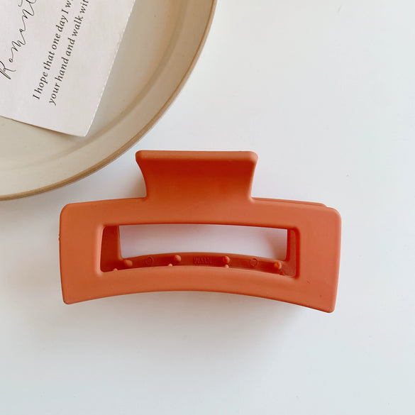 Girly Elegant Plastic Resin Hair Clip Handmade Shark Clip Back Of Head Hair Grip For Women Versatile