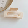 Girly Elegant Plastic Resin Hair Clip Handmade Shark Clip Back Of Head Hair Grip For Women Versatile