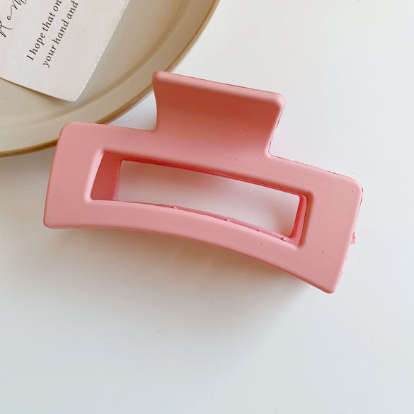 Girly Elegant Plastic Resin Hair Clip Handmade Shark Clip Back Of Head Hair Grip For Women Versatile