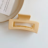 Girly Elegant Plastic Resin Hair Clip Handmade Shark Clip Back Of Head Hair Grip For Women Versatile